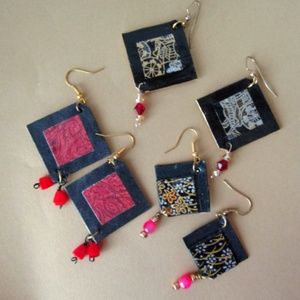 Bundle of Origami Paper Earrings 3 Styles